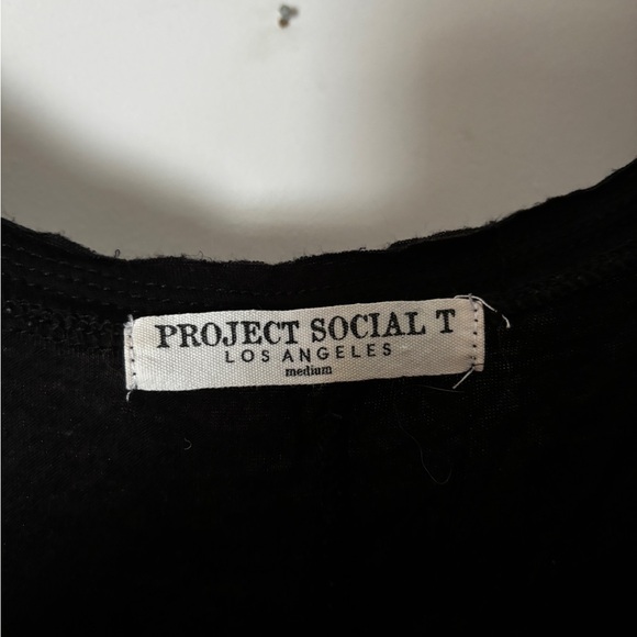 Project Social T shark bite hem moon stars feathers tunic top t-shirt - Picture 3 of 3